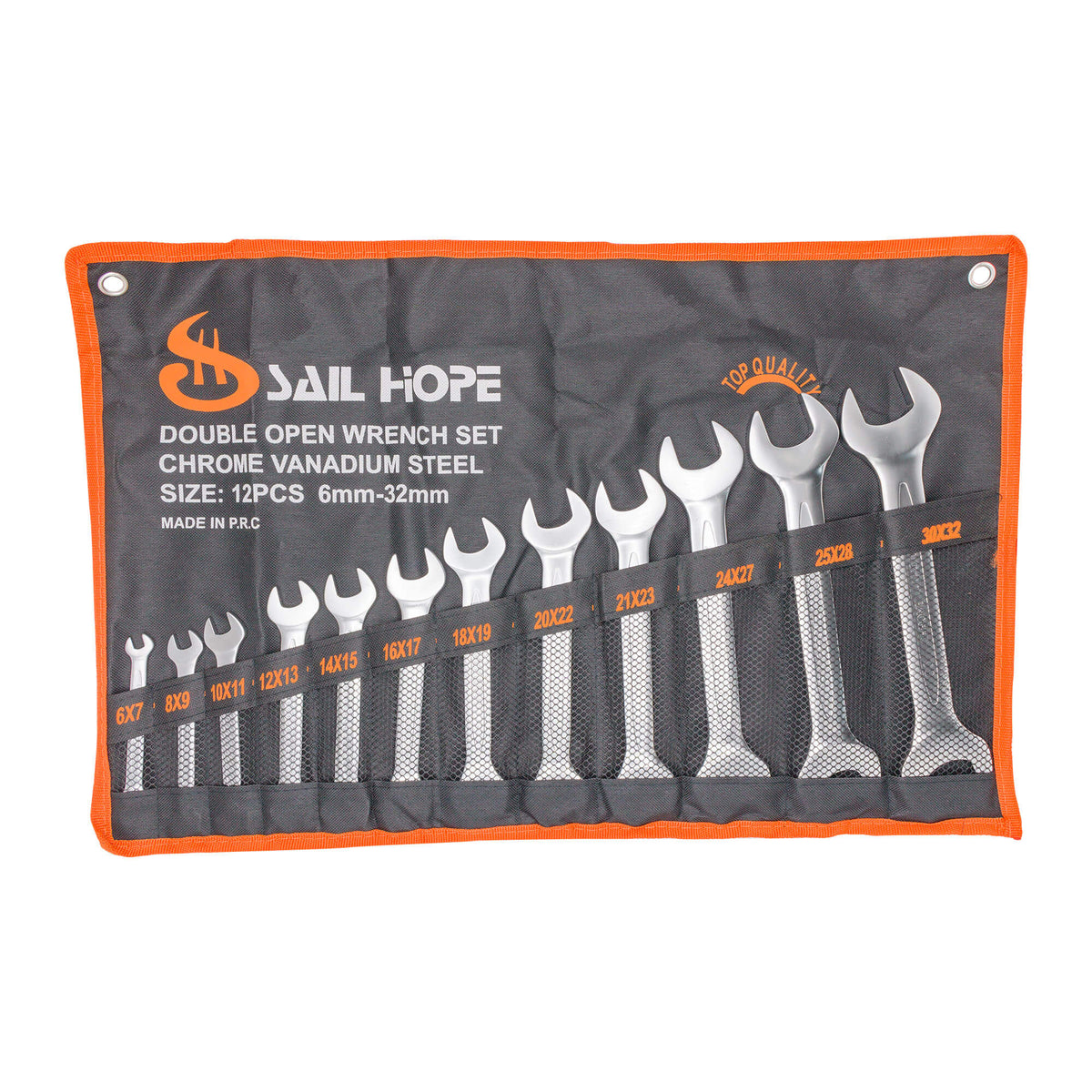 Set chei fixe duble din oțel CR-V SAILHOPE, 6 – 32 mm (12 piese) – MSA106