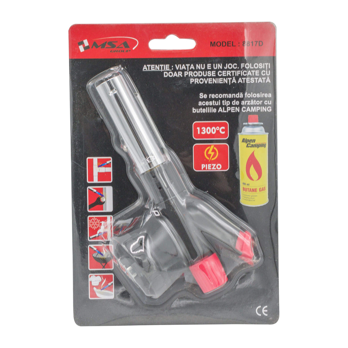 Cap arzător gaz cu aprindere piezo model 8817D – MSA1371