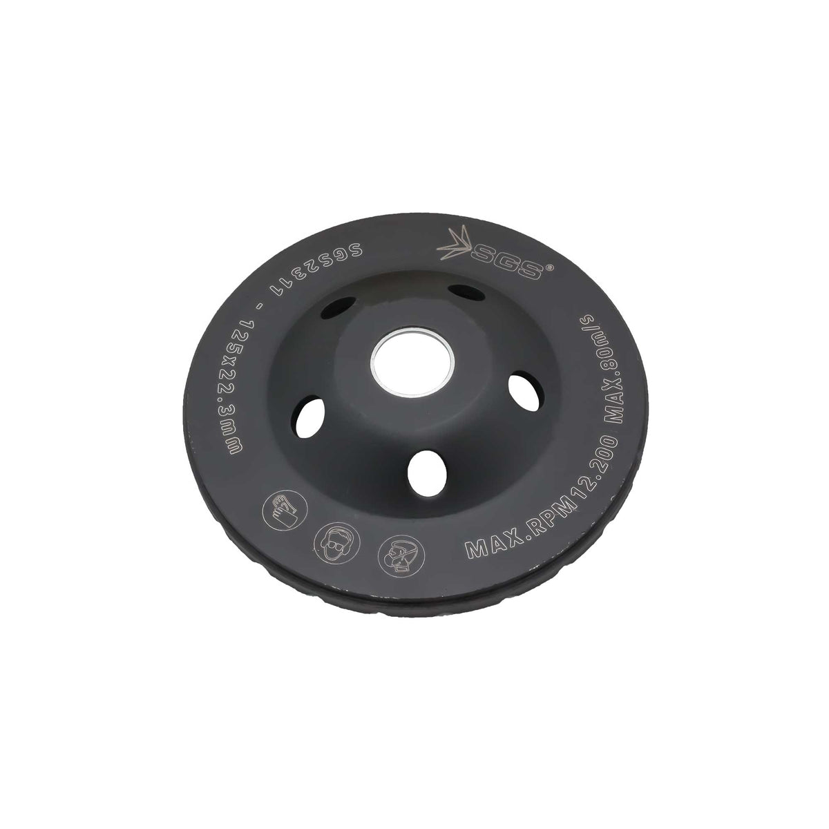 Disc cupă diamantat turbo Ø125 mm pentru beton, granit, marmură, piatră – SGS2311