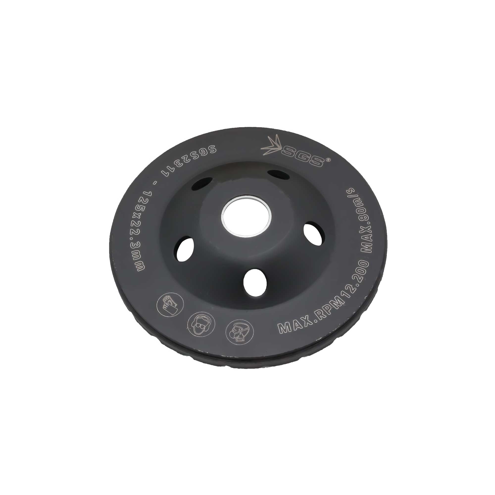 Disc cupă diamantat turbo Ø125 mm pentru beton, granit, marmură, piatră – SGS2311