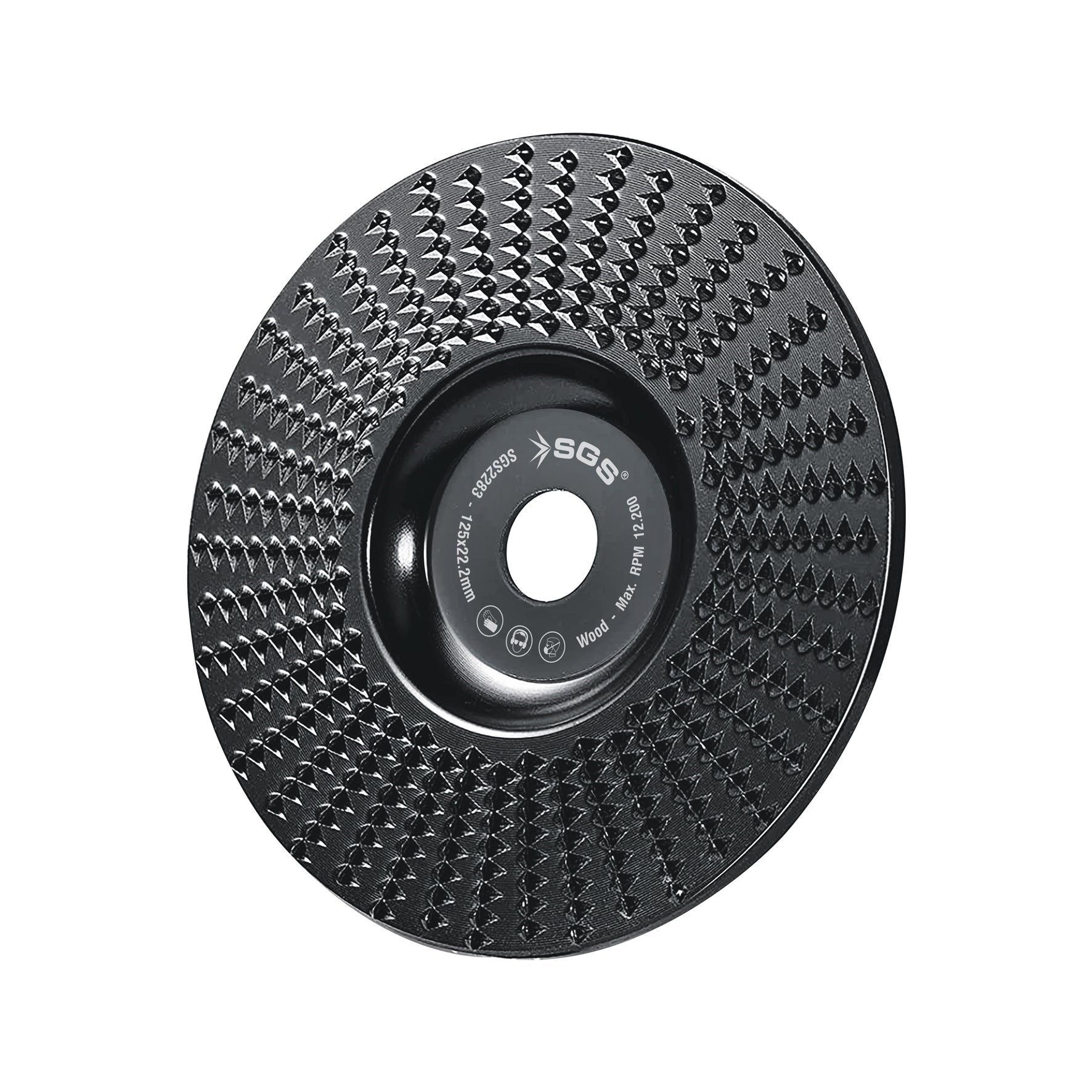 Disc plat de șlefuire și sculptare lemn SGS, 115 x 22.22 mm, 15000 rpm