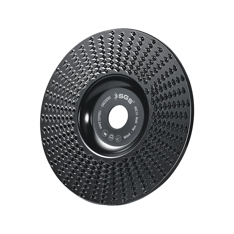 Disc plat de șlefuire și sculptare lemn SGS, 115 x 22.22 mm, 15000 rpm