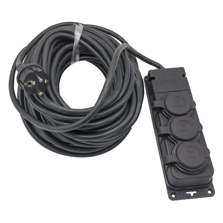 Prelungitor 3 prize 20 m, 3 x 2,5 mm², negru, Bylion