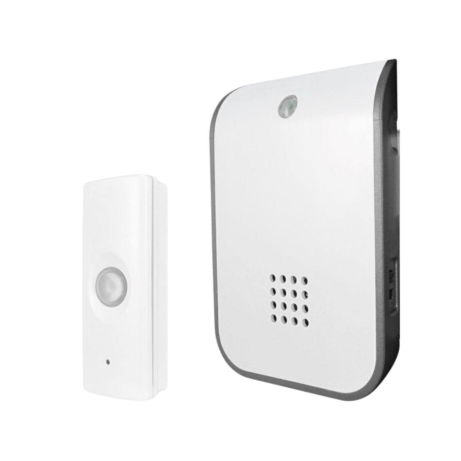 Sonerie wireless premium UNI-COM 5214, alimentare la priză, 150 m, 88 dB, IP44, CADOU INCLUS – Adaptor universal