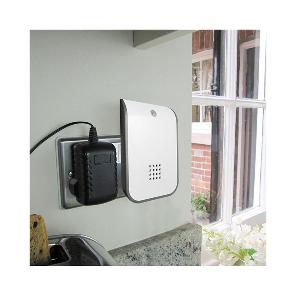 Sonerie wireless premium UNI-COM 5214, alimentare la priză, 150 m, 88 dB, IP44, CADOU INCLUS – Adaptor universal