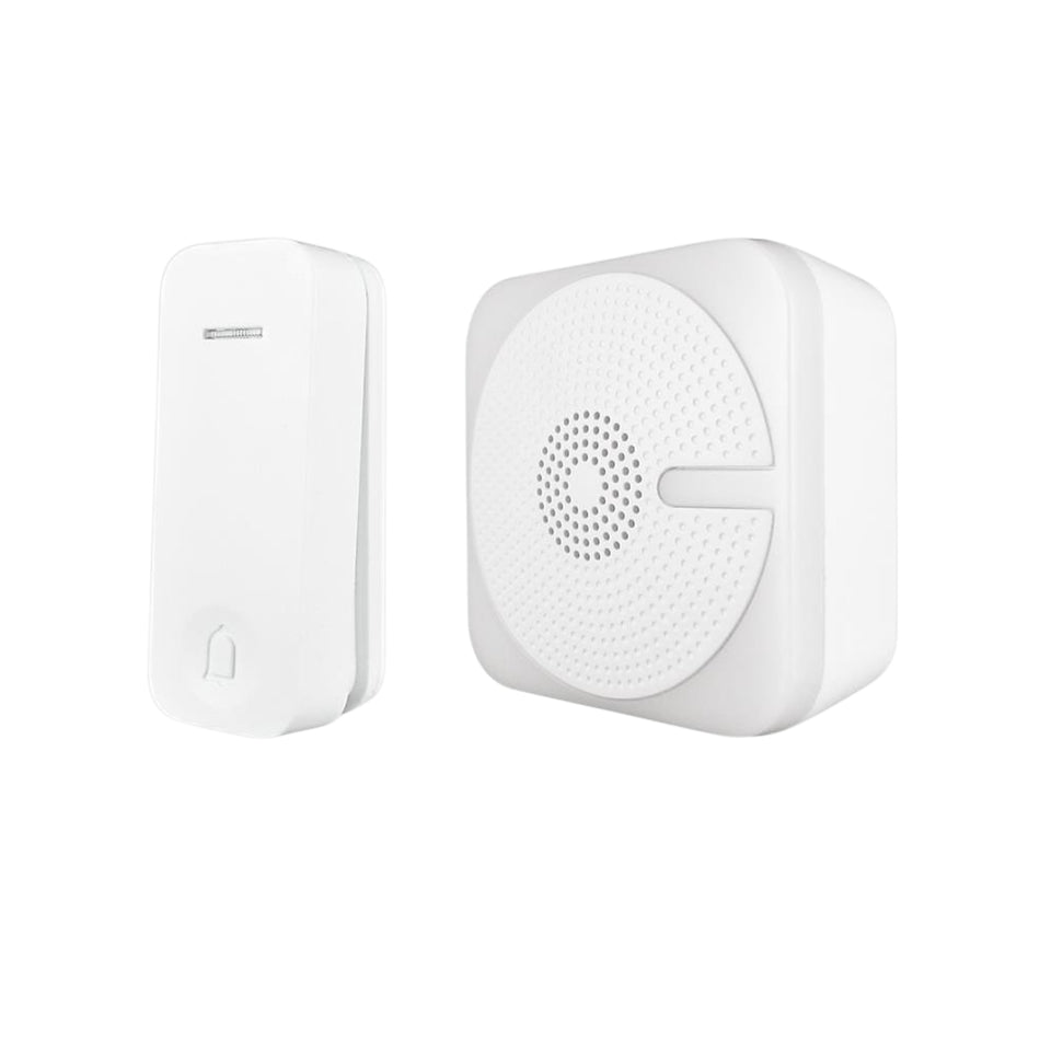 Sonerie wireless UNI-COM Smart Chime 4893, cu buton cinetic, portabilă, 100 m, 85 dB, CADOU INCLUS – Adaptor universal