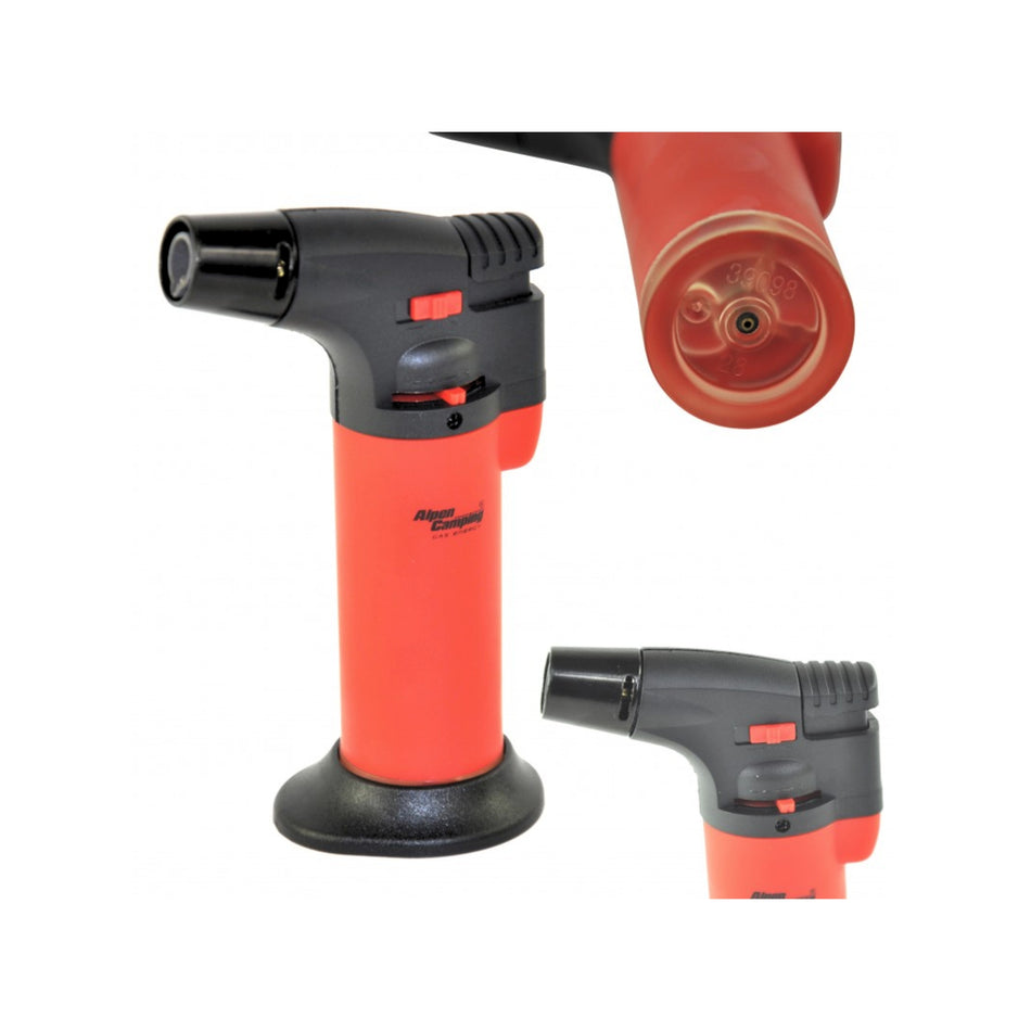 Arzător multifuncțional Alpen Camping ALP-20, piezoelectric, flacără jet, reîncărcabil cu gaz butan