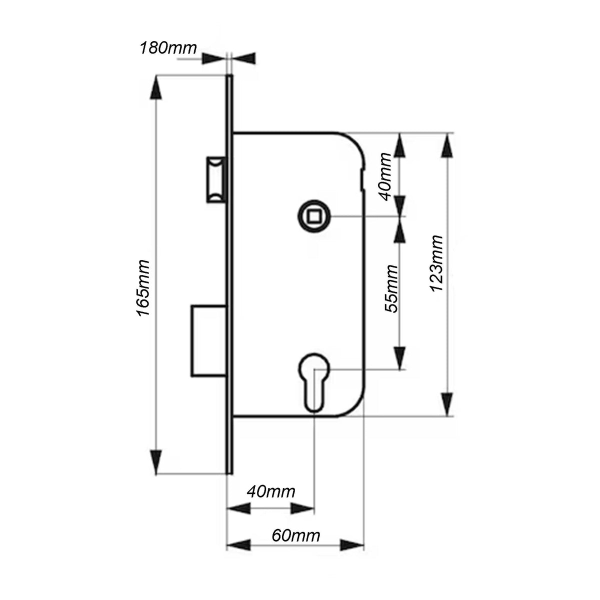 Broasca completa cu butuc, APS815B, 58/40, 3 chei