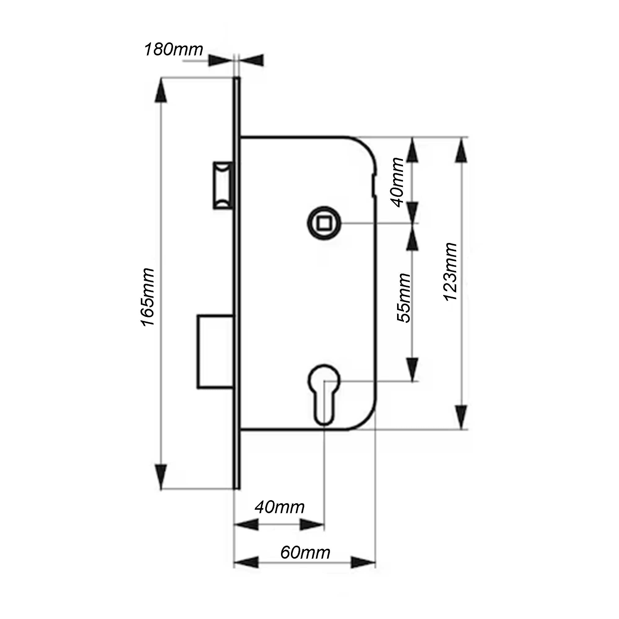 Broasca completa cu butuc, APS815B, 58/40, 3 chei
