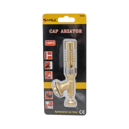 Cap arzător pe gaz din alamă 1350°C pentru butelie, model 7013C – MSA3191
