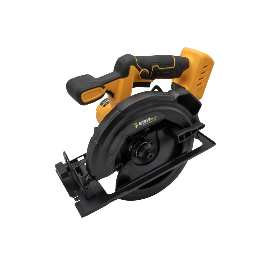 Mașină / Circular de tăiat lemn cu acumulator, 20V 4.0Ah, brushless, disc 165 mm, set complet, SGS