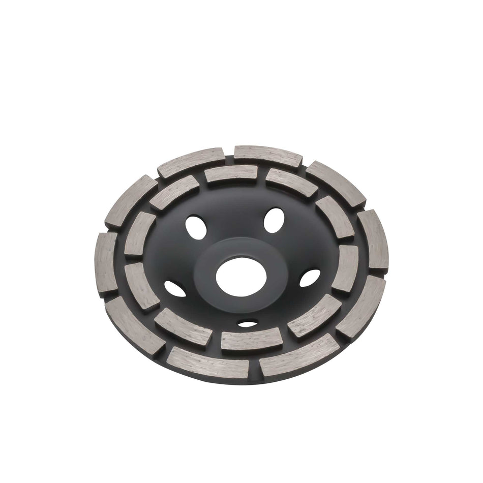 Disc cupă diamantat dublu rând Ø125 mm pentru beton, granit, marmură, piatră – SGS2314