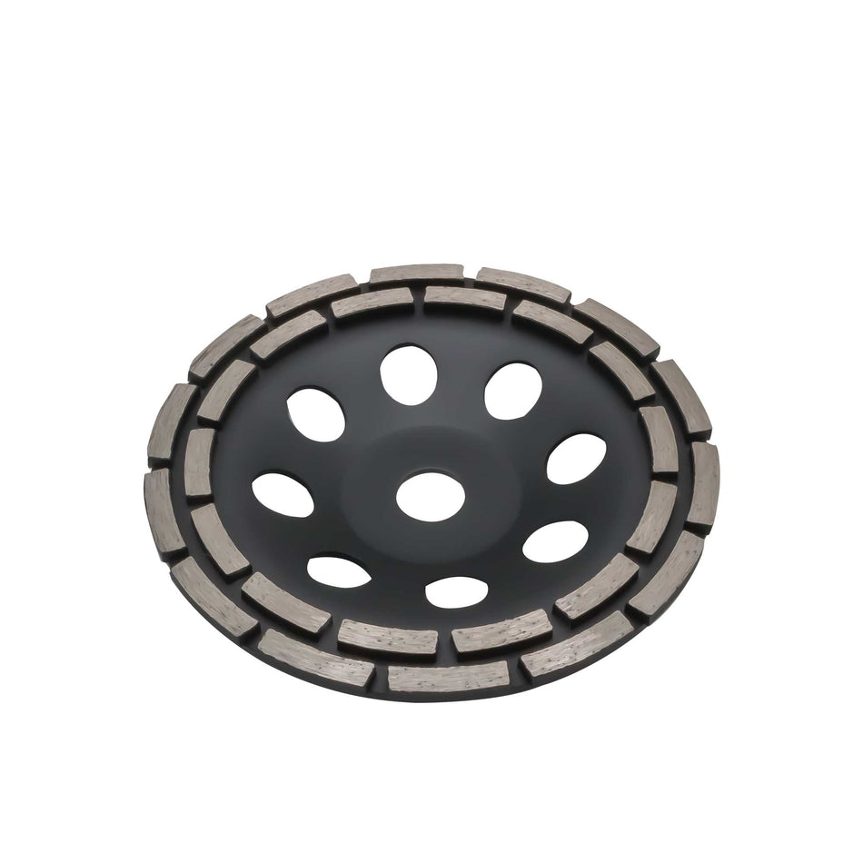 Disc cupă diamantat dublu rând Ø180 mm pentru beton, granit, marmură, piatră – SGS2315