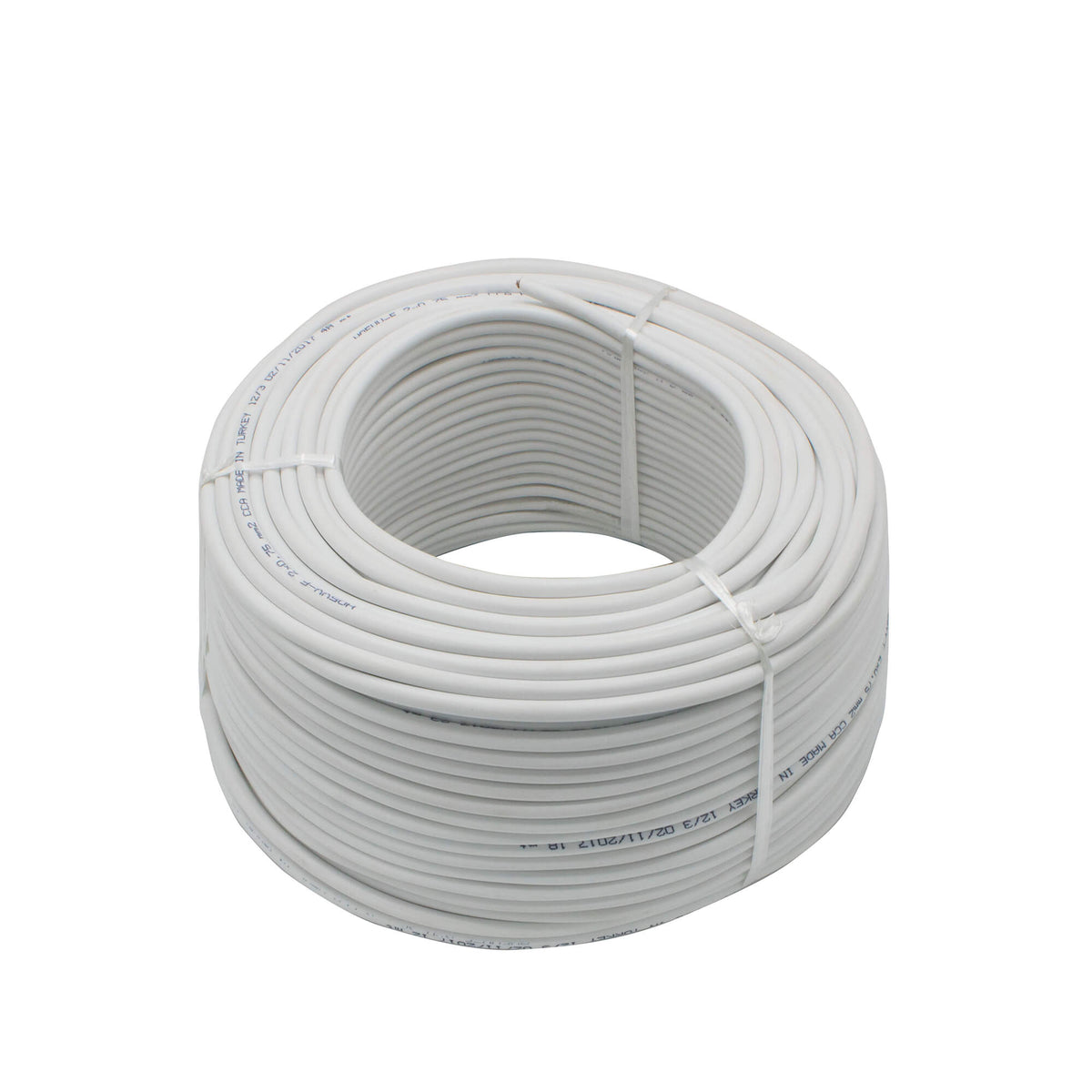 Cablu electric 2 x 0,75 mm², H05VV-F (MYYM), 100 m, alb