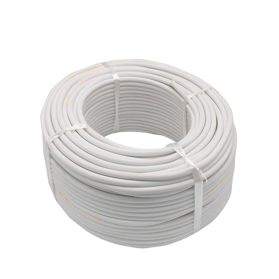 Cablu electric 3 x 1,5 mm², H05VV-F (MYYM), 100 m, alb