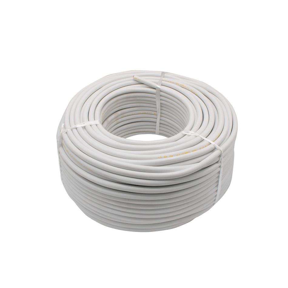 Cablu electric 3G x 2,5 mm², H05VV-F, 300/500 V, 100 m, alb