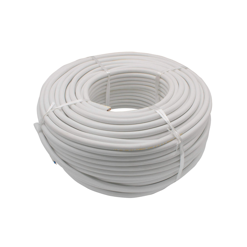 Cablu electric 4 x 2,5 mm², H05VV-F (MYYM), 100 m, alb