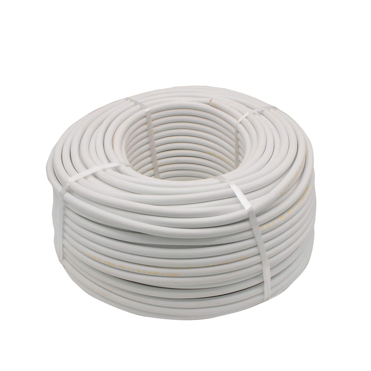Cablu electric 5 x 1,5 mm², H05VV-F (MYYM), 100 m, alb