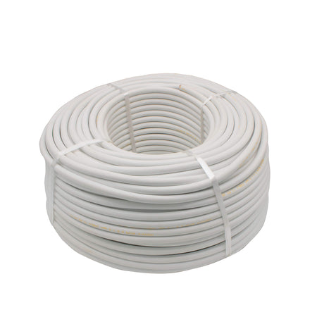 Cablu electric 5 x 1,5 mm², H05VV-F (MYYM), 100 m, alb