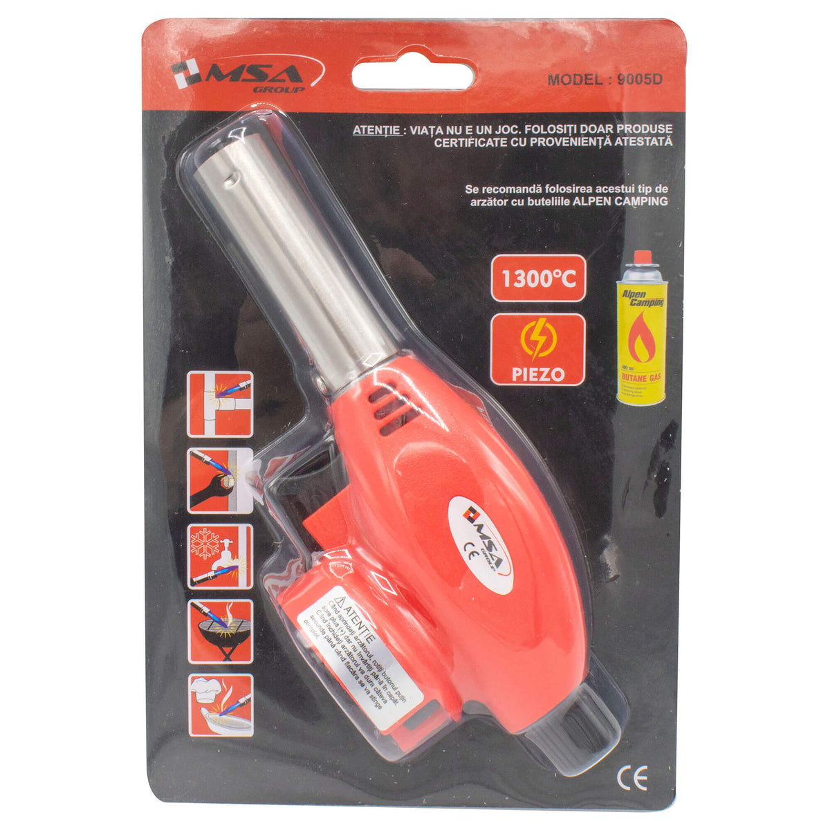 Cap arzător gaz cu aprindere piezo model 9005D – MSA1243