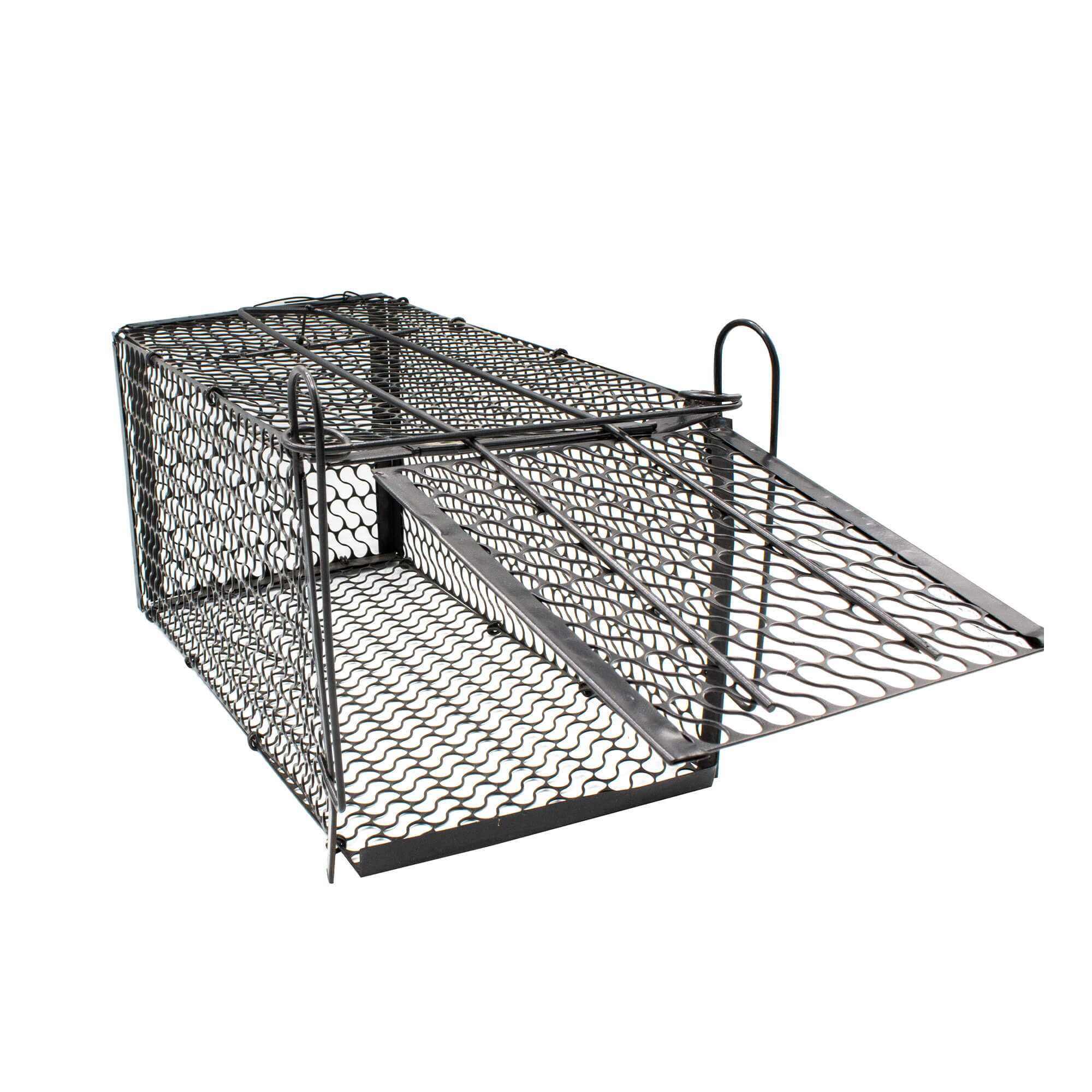 Cușcă capcană metalică pentru șobolani și șoareci 29 x 14 x 14 cm