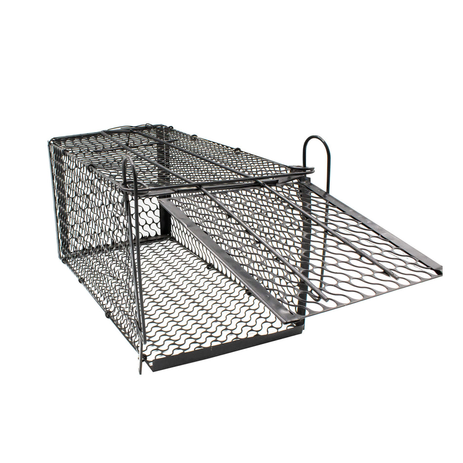 Cușcă capcană metalică pentru șobolani și șoareci 29 x 14 x 14 cm