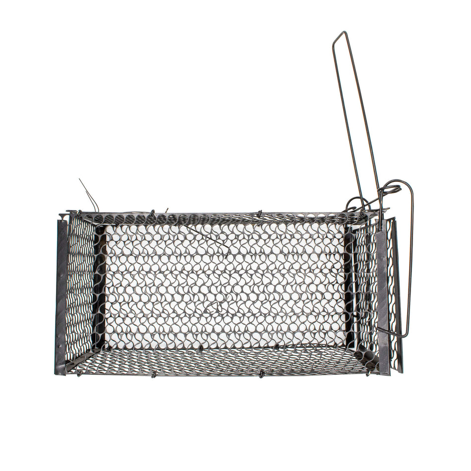 Cușcă capcană metalică pentru șobolani și șoareci 29 x 14 x 14 cm