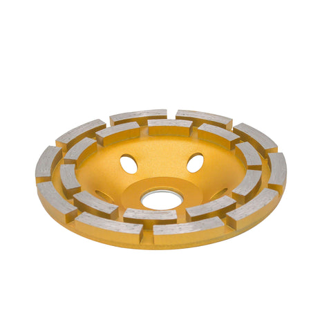 Disc diamantat șlefuire 125x22.2 mm, segmente duble drepte, pentru polizor unghiular