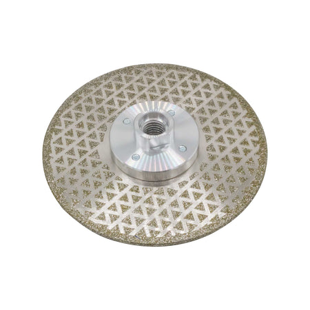 Disc diamantat electroplacat SGS cu flanșă M14, pentru marmură, granit, piatră și cuarț – 125 x 2,5 x 22,23 mm