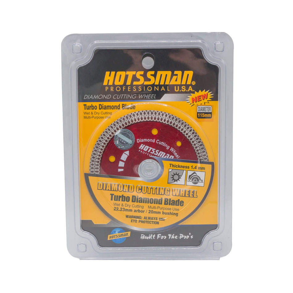 Disc Diamantat Turbo pentru Ceramică 115 x 1,2 x 22,2 mm – HOTSSMAN Professional U.S.A.