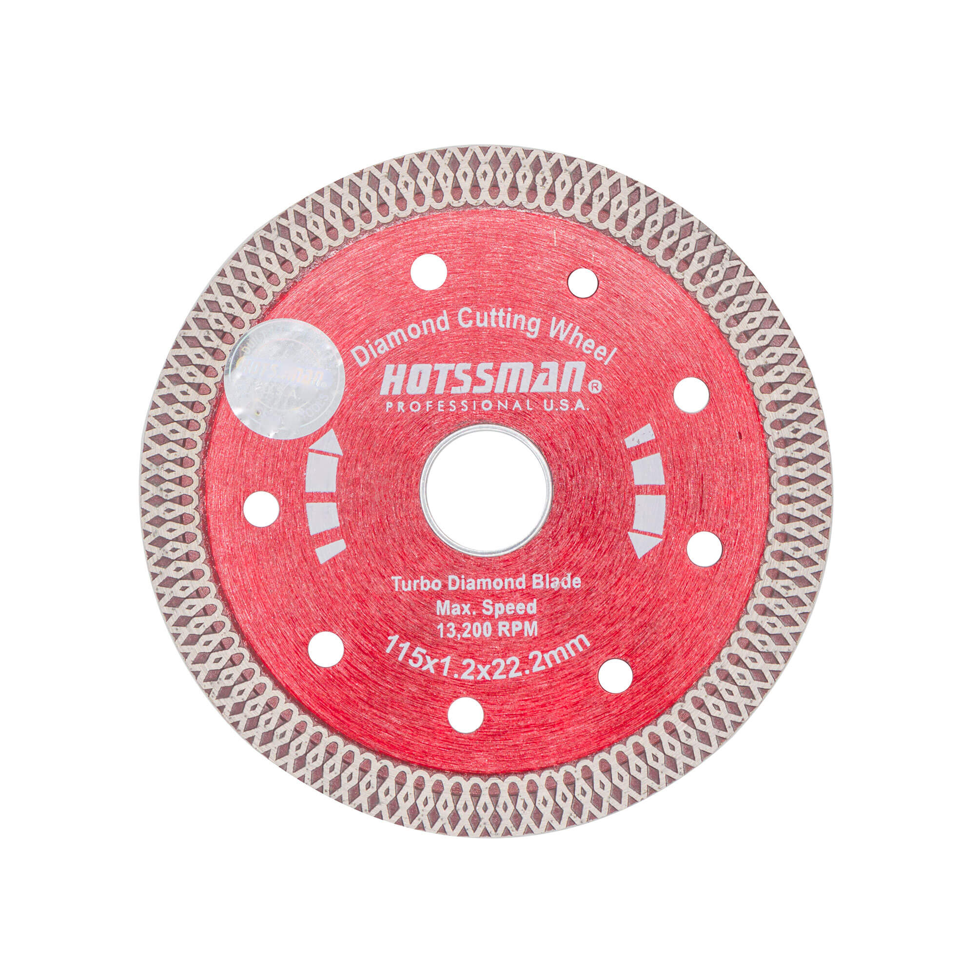 Disc Diamantat Turbo pentru Ceramică 115 x 1,2 x 22,2 mm – HOTSSMAN Professional U.S.A.