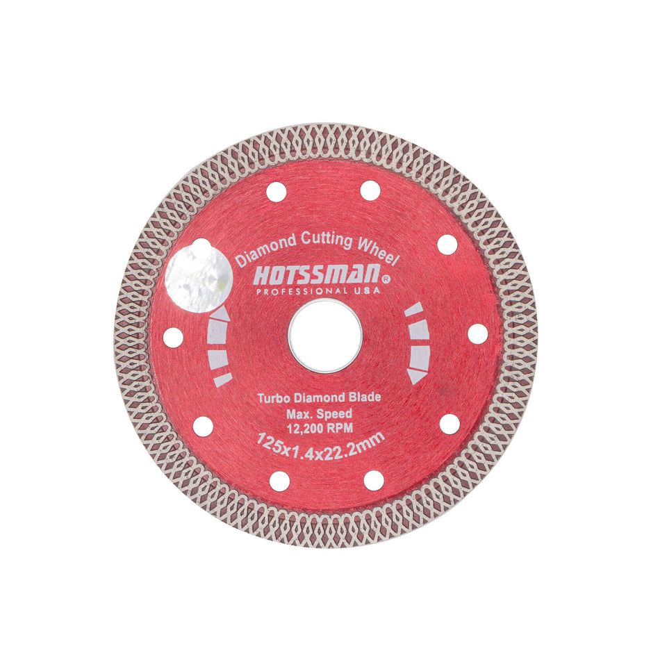 Disc Diamantat Turbo pentru Ceramică 125 x 1,4 x 22,2 mm – HOTSSMAN Professional U.S.A.