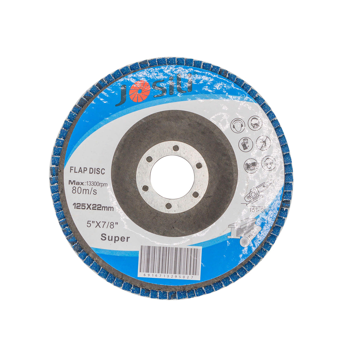 Disc lamelar albastru 125 x 22 mm P40, JOSILI, MSA1705