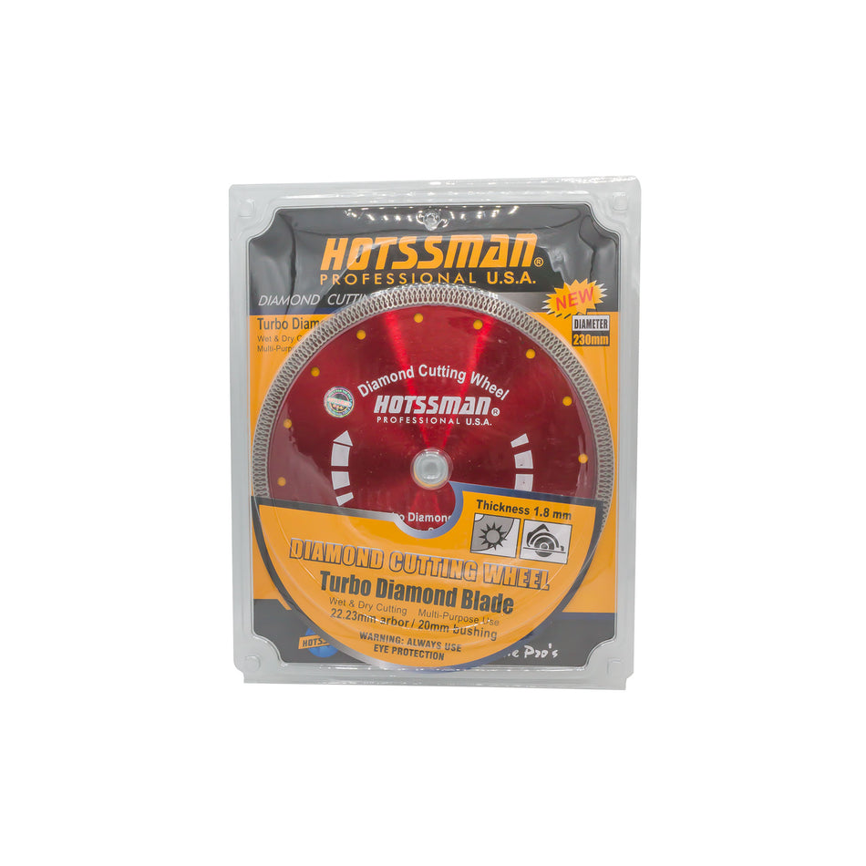 Disc Diamantat Turbo pentru Ceramică 230 x 1,8 x 22,2 mm – HOTSSMAN Professional U.S.A.