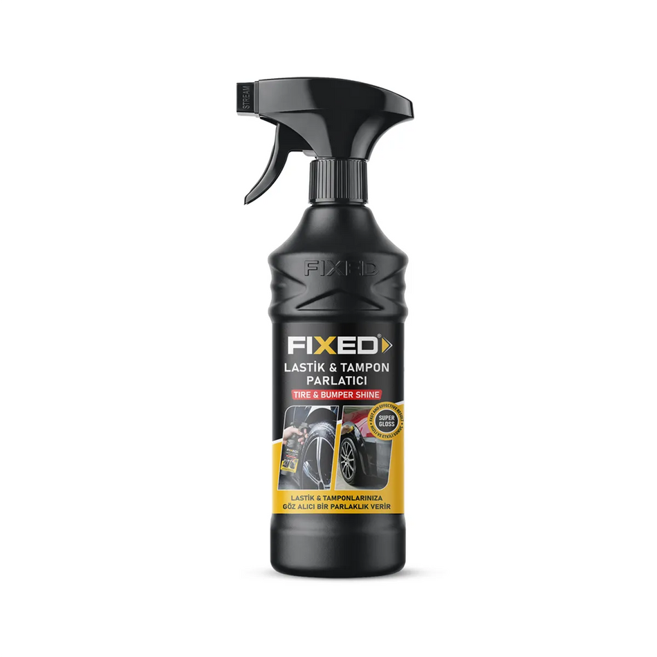 Soluție pentru luciu anvelope și bare de protecție Fixed F110, 500 ml
