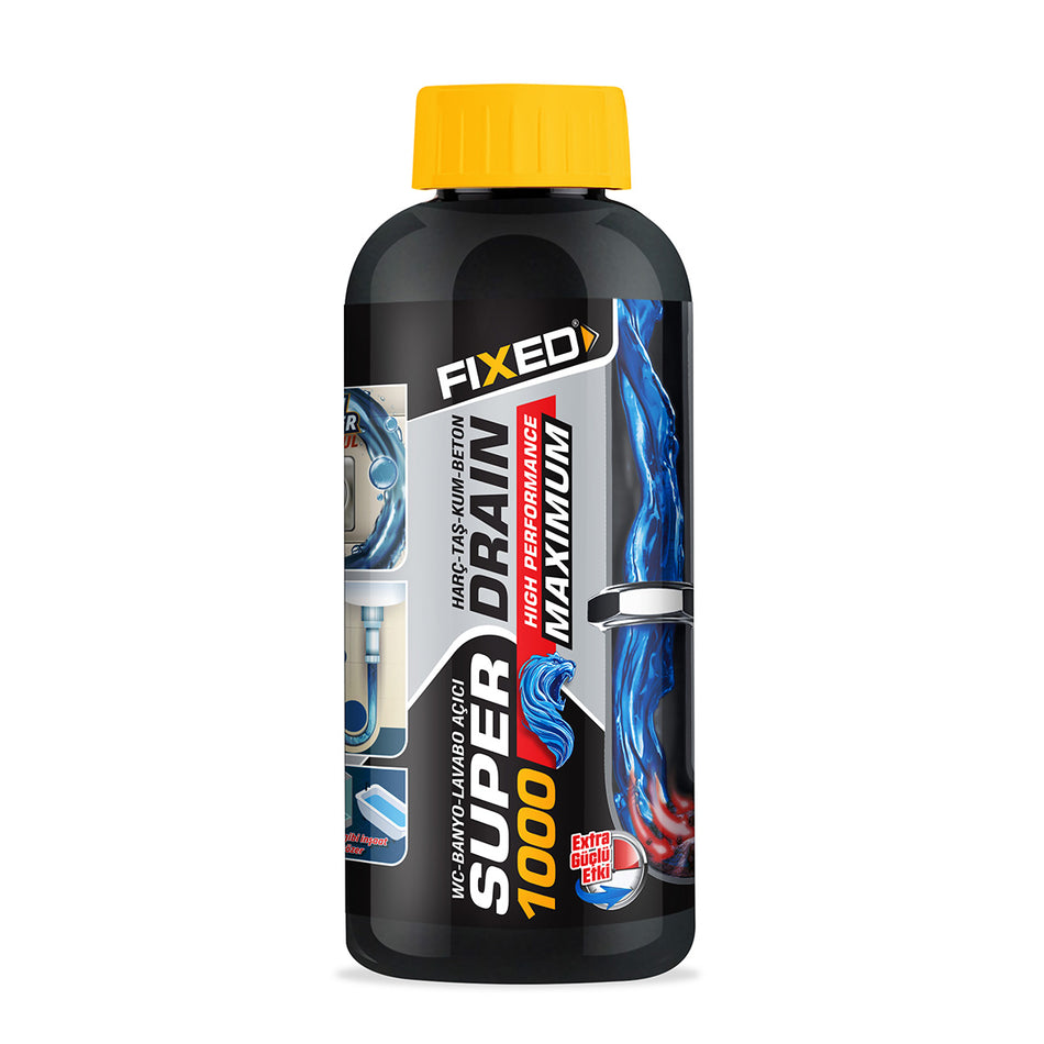 FIXED Super Drain – Soluție dizolvantă pentru mortar, piatră și beton (1000 g), SGS