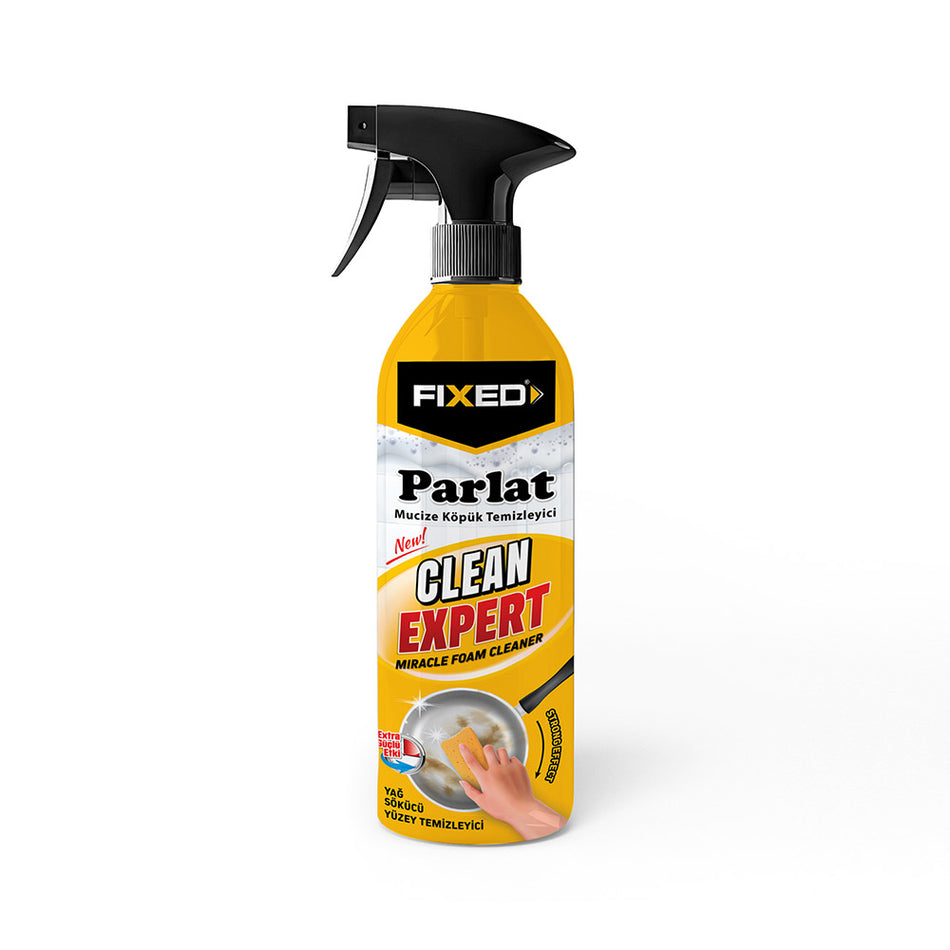 Spumă de curățare universală FIXED Parlat Clean Expert, 500 ml, spray cu pulverizator, efect degresant, pentru suprafețe multiple