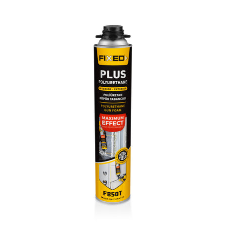 Spumă poliuretanică FIXED PLUS, 850 g, pentru pistol, interior/exterior