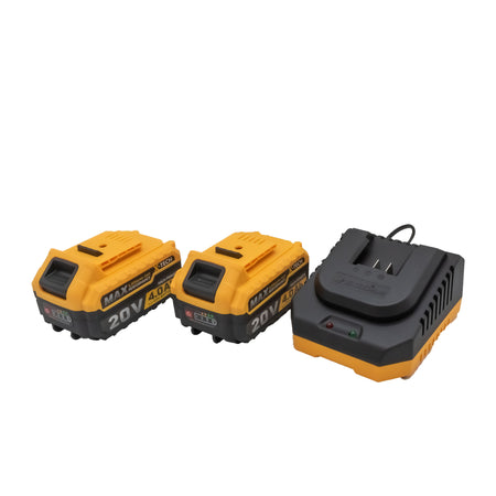 Polizor unghiular pe acumulator SGS PLUS X-TECH 20V, motor brushless, Ø115 mm, turație variabilă, 2 baterii 4.0Ah