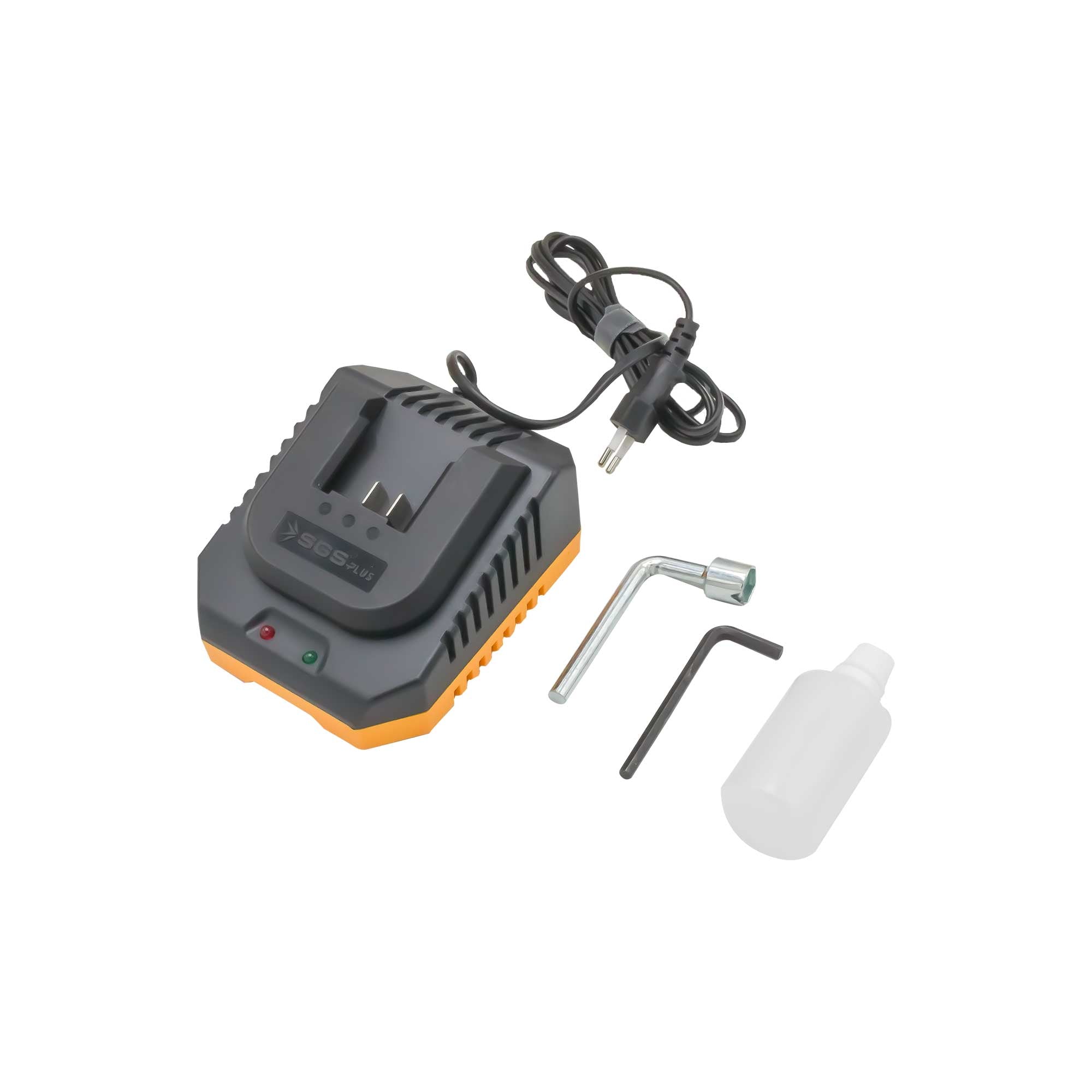 Foarfecă electrică pentru tăiere crengi cu acumulator SGS PLUS 20V, motor brushless, 2 baterii 2.0Ah, lamă SK-5, valiză – SGS5555