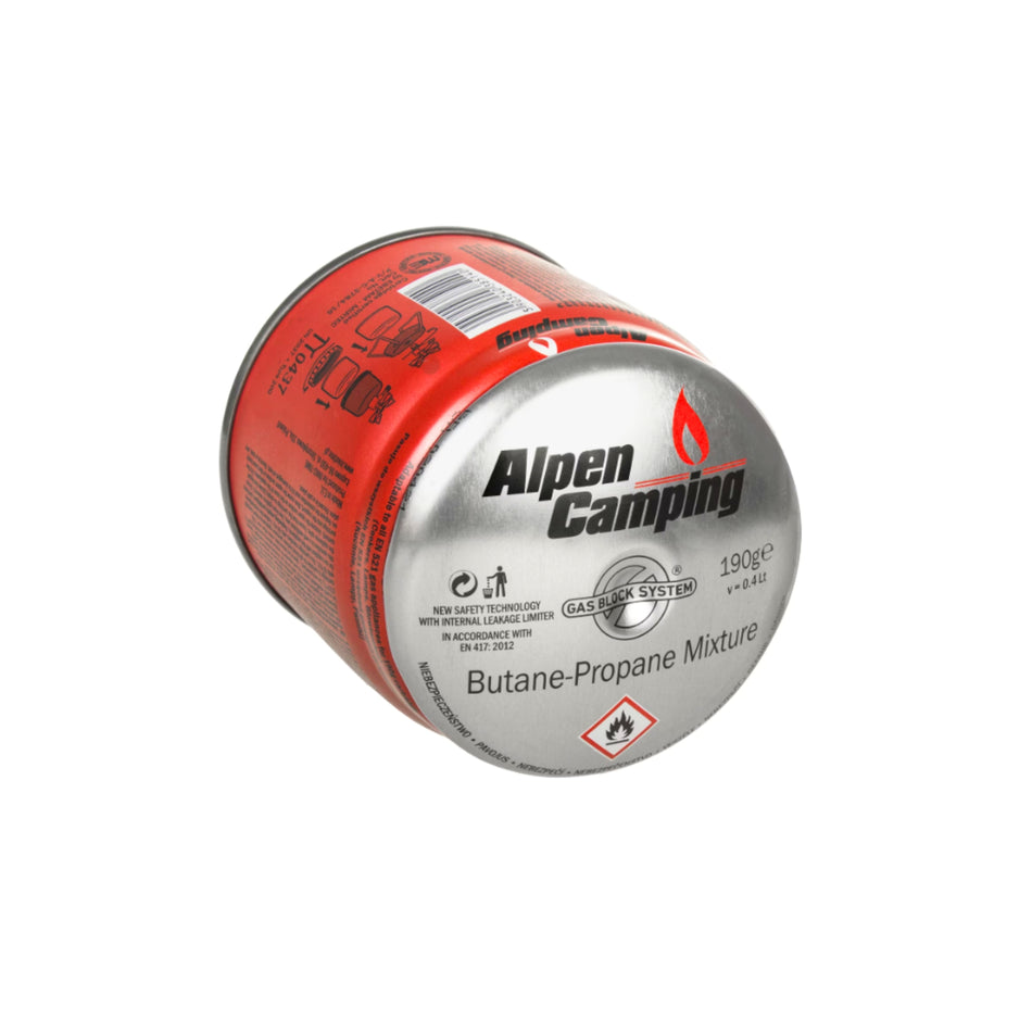 Butelie Gaz 190 g / 400 ml cu Sistem GAS STOP – ALPEN CAMPING IK006