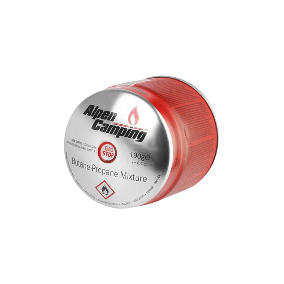 Butelie Gaz 190 g / 400 ml cu Sistem GAS STOP – ALPEN CAMPING IK006