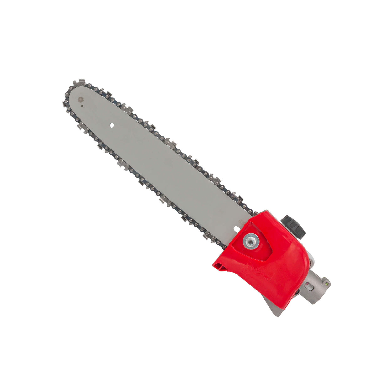 Adaptor pentru motocoasă cu lamă și lanț, tip drujbă, 28 mm, 9 caneluri, șină 30 cm