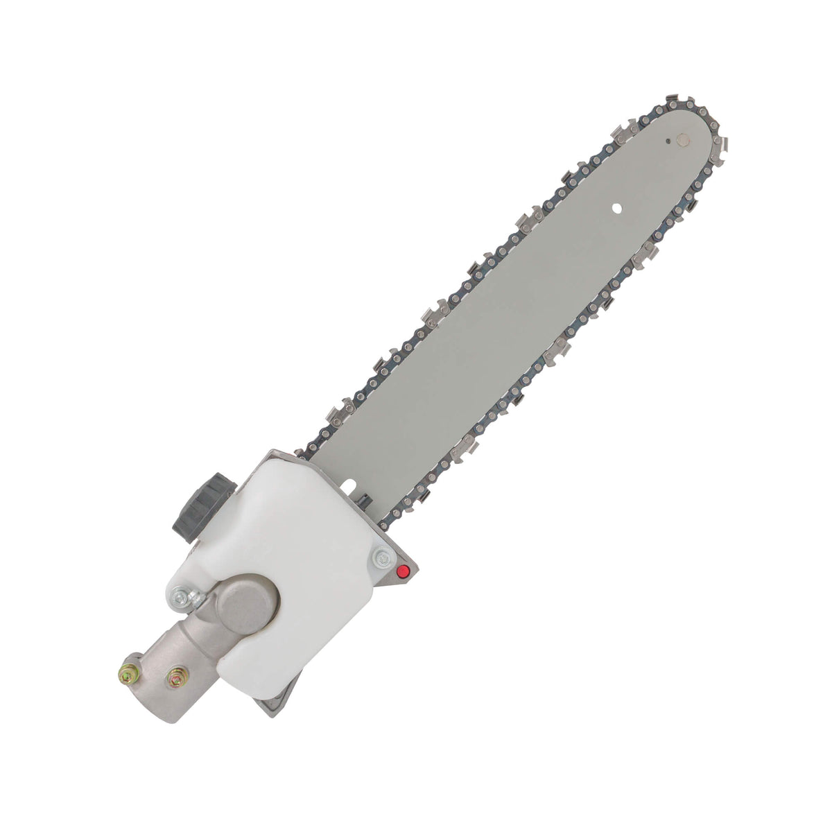 Adaptor pentru motocoasă cu lamă și lanț, tip drujbă, 28 mm, 9 caneluri, șină 30 cm