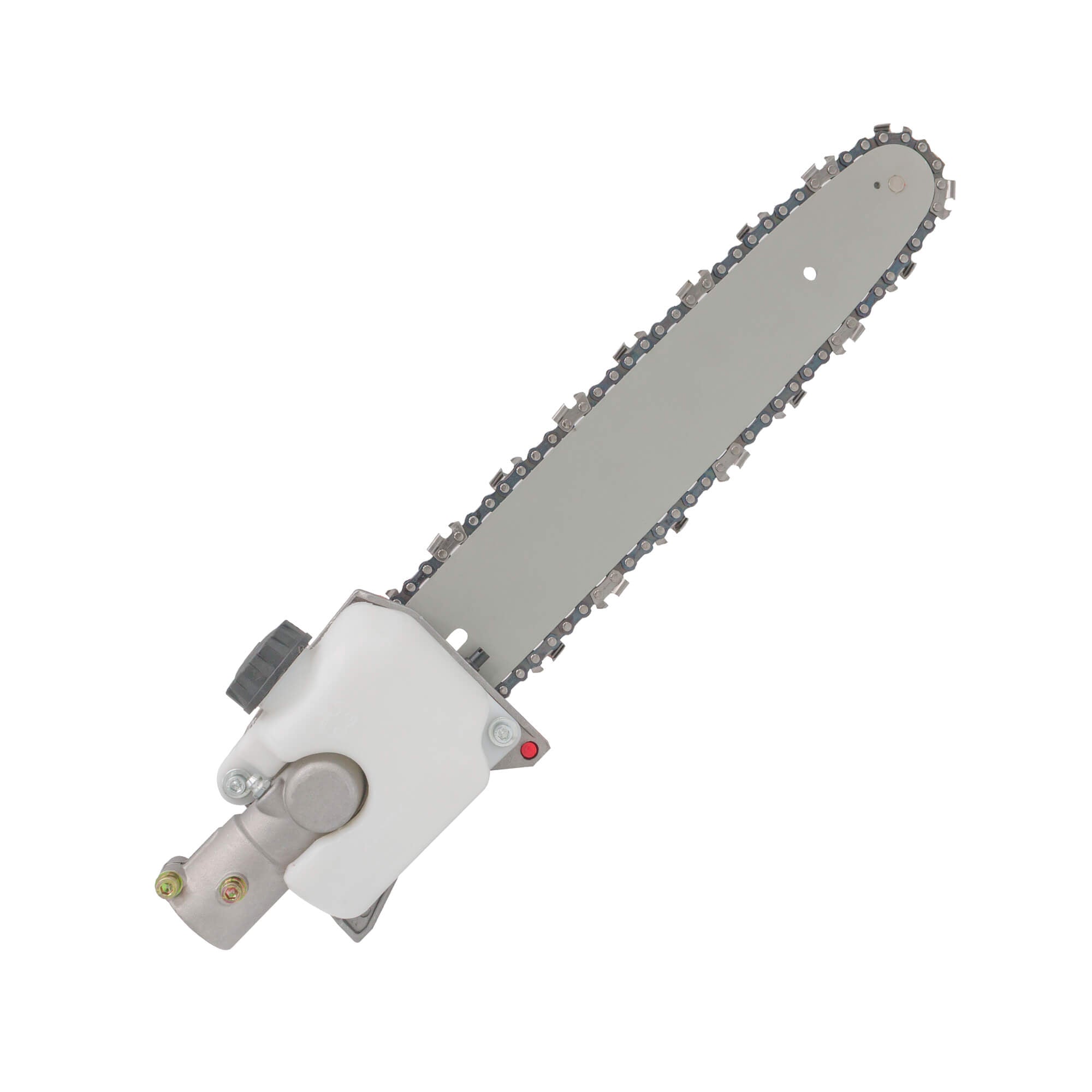 Adaptor pentru motocoasă cu lamă și lanț, tip drujbă, 28 mm, 9 caneluri, șină 30 cm