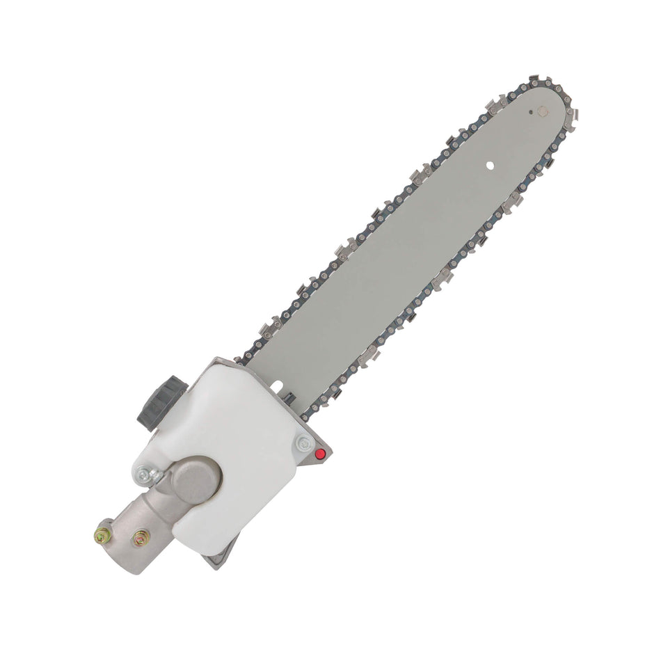 Adaptor pentru motocoasă cu lamă și lanț, tip drujbă, 28 mm, 9 caneluri, șină 30 cm