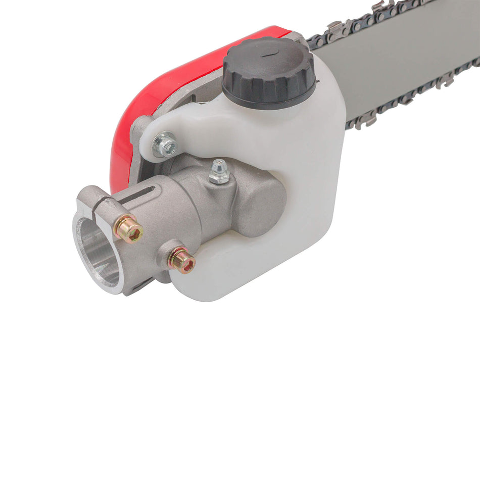 Adaptor pentru motocoasă cu lamă și lanț, tip drujbă, 28 mm, 9 caneluri, șină 30 cm