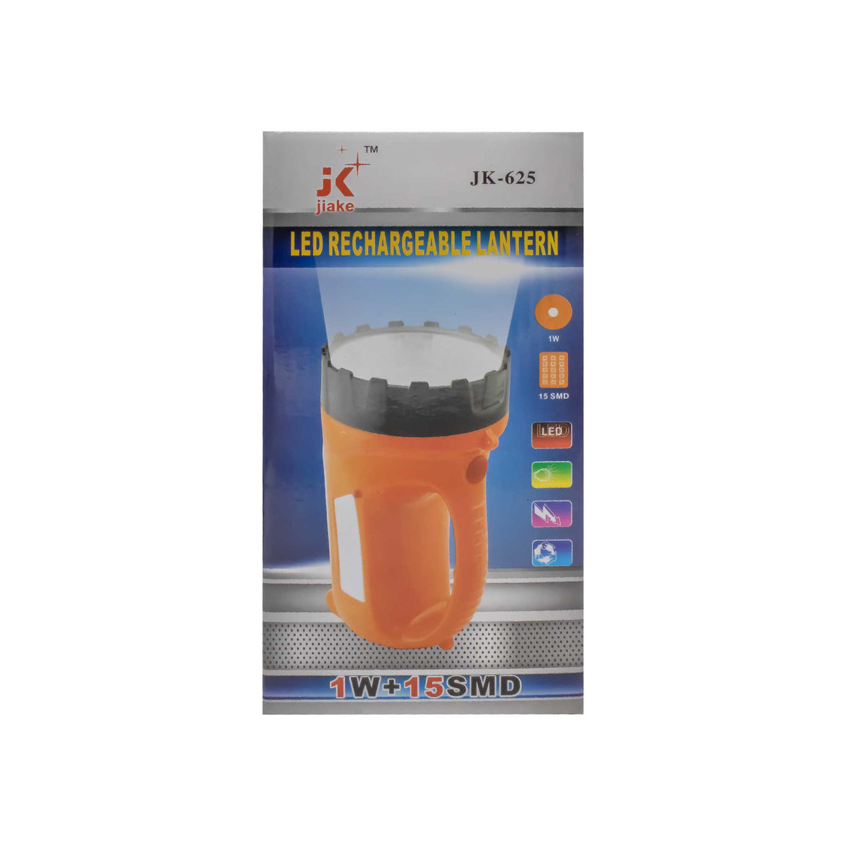Lanterna reincarcabila la priza 220V Mare Albastra, 1W+15 SMD,2 Moduri de Iluminare 17LED, model JK-625