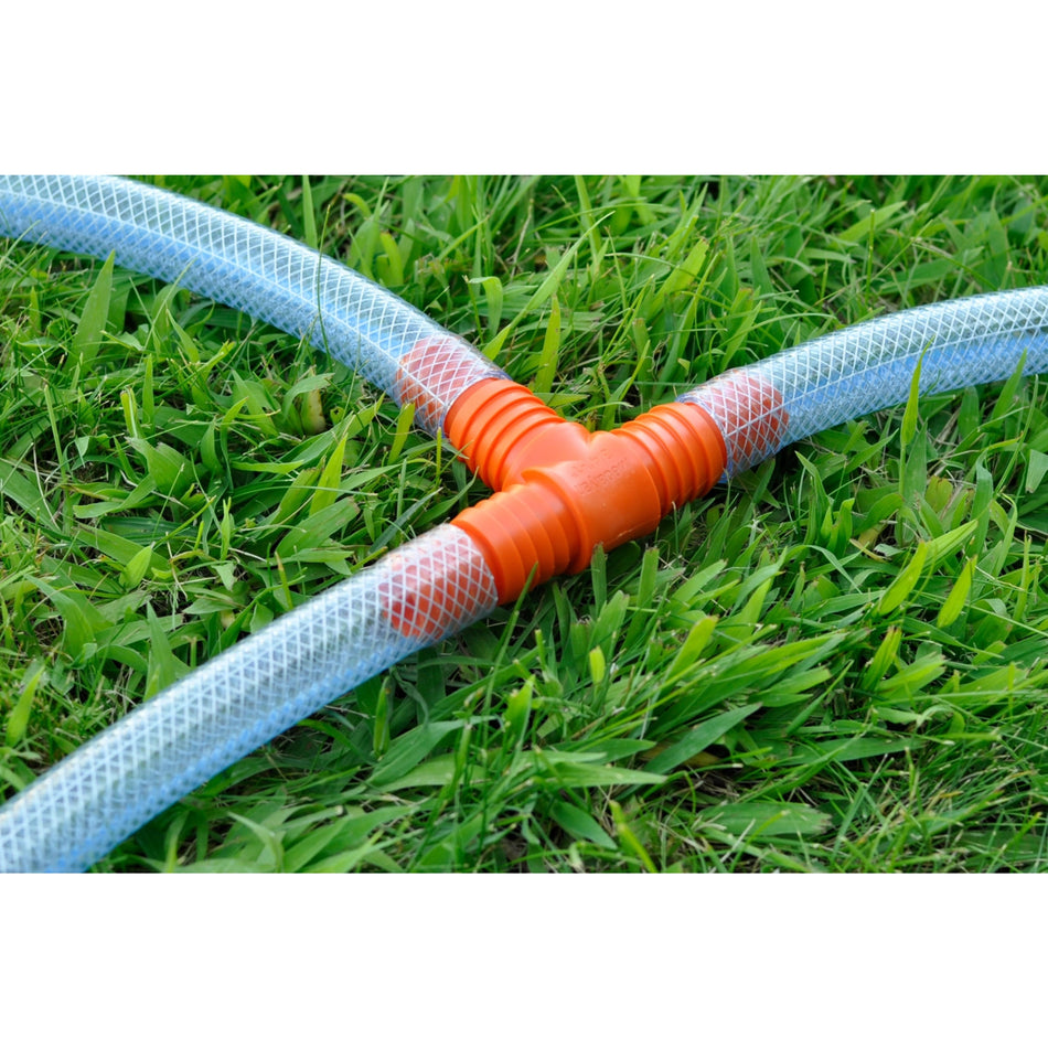 Racord reducție furtun tip T 3/4" – 1" (prindere cu colier metalic) – MEDALYAN MD34