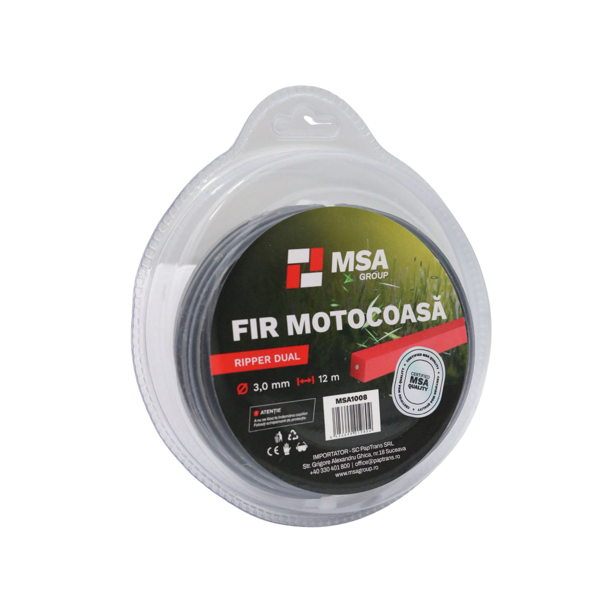Fir Motocoasă Ripper Dual Ø3.0 mm, 12 m, – MSA1008